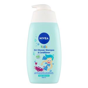NIVEA Kids Dětský sprchový gel a šampon 3v1 s jablečnou vůní 500 ml obraz