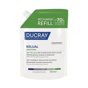 DUCRAY Kelual Squanorm regulační šampon proti mastným lupům náplň 400 ml obraz