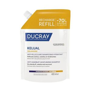 DUCRAY Kelual Squanorm hydratační šampon proti suchým lupům náplň 400 ml obraz