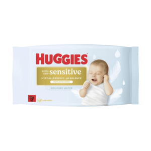 HUGGIES Vlhčené ubrousky extra care sensitive single 48 kusů obraz