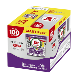 JAR Tablety do myčky Platinum Plus 30 Minute Miracle 5 x 20 kusů obraz