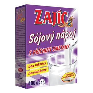 ZAJÍC Sójový nápoj s příchutí smetany v papírové krabičce 400 g obraz