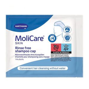 MOLICARE Skin Čepice na mytí vlasů bez oplachu 1 kus obraz