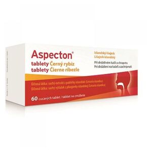 ASPECTON Tablety na kašel černý rybíz 60 ks obraz