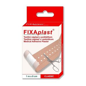 FIXAPLAST Classic náplast textilní s polštářkem 1 m x 8 cm obraz