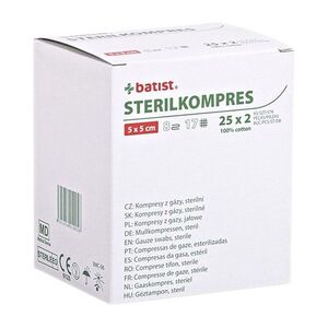 STERILKOMPRES 5x5 cm 25x2 ks obraz