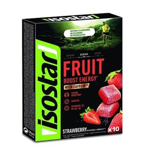 ISOSTAR Želé fruit boost coffein jahoda 10 x 10 g obraz