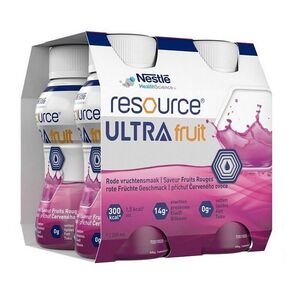RESOURCE Ultra fruit červené ovoce perorální roztok 4 x 200ml obraz