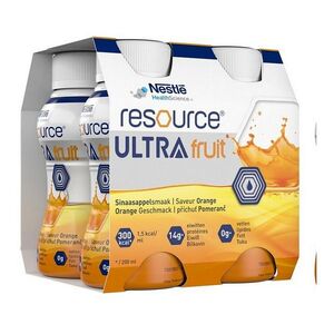 RESOURCE Ultra fruit pomeranč perorální roztok 4 x 200ml obraz
