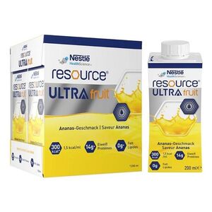 RESOURCE Ultra fruit ananas perorální roztok 4 x 200ml obraz