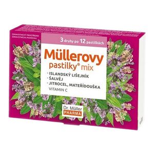DR. MÜLLER Müllerovy pastilky mix 3 druhy po 12 kusech ZP obraz