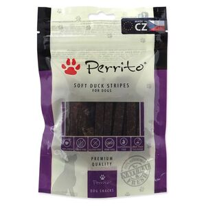 PERRITO Duck soft stripes pochoutka pro psy 100 g obraz