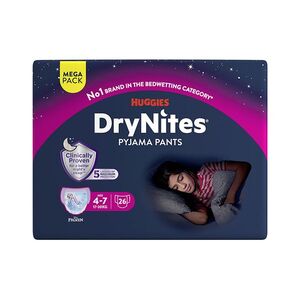 DRY NITES® Mega Natahovací kalhotky pro dívky 4-7 let 26 kusů obraz