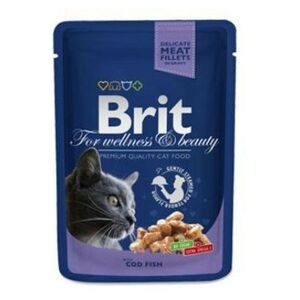 BRIT Premium Cat kapsa with Cod Fish 100 g obraz