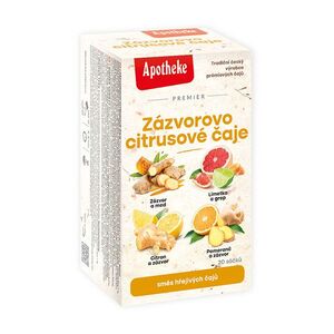 APOTHEKE Premier zázvorovo citrusové čaje 20 sáčků obraz