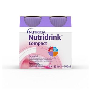 NUTRIDRINK Compact s příchutí jahoda 4 x 125 ml obraz