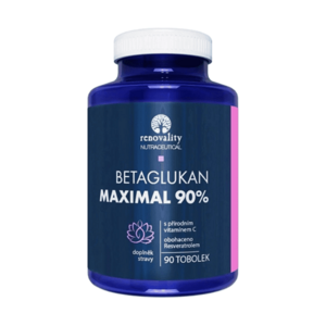 RENOVALITY Betaglukan 90% Maximal s Vitamínem C 90 tobolek obraz