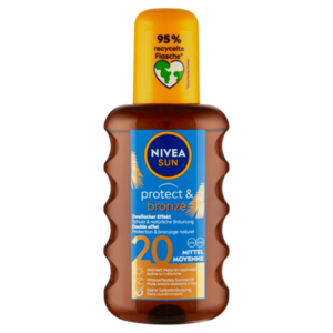 NIVEA Sun Protect & Bronze Olej na opalování SPF20 200 ml obraz