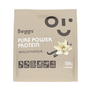 BEGGS Pure power protein vanilla 550 g obraz