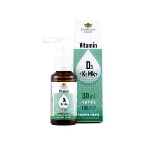 EKOMEDICA Vitamín D3 + K2 Mk7 sprej 30 ml obraz