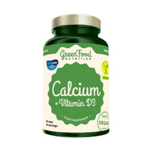 GREENFOOD NUTRITION Calcium + Vitamin D3 60 kapslí obraz
