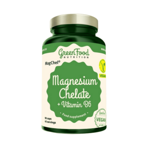 GREENFOOD NUTRITION Magnesium chelát + vitamin B6 90 kapslí obraz