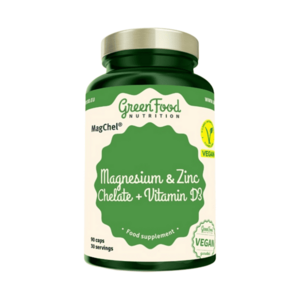GREENFOOD NUTRITION Hořčík a Zinek Chelát + Vitamín D3 90 kapslí obraz