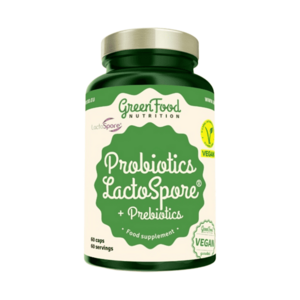 GREENFOOD NUTRITION Probiotika lactospore + prebiotika 60 kapslí obraz