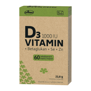VITAR EKO Vitamin D3 1000IU + betaglukan 60 kapslí obraz