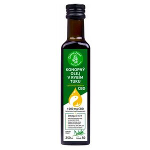 ZELENÁ ZEMĚ Konopný olej v rybím tuku s CBD 250 ml obraz