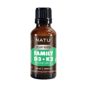 NATU Family vitamin D3+K2 vegan 30 ml obraz