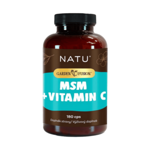 NATU Garden Fusion MSM 1500 mg s vitaminem C 180 kapslí obraz