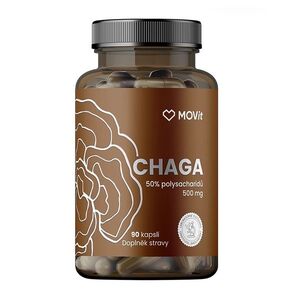 MOVIT ENERGY Chaga 50 % polysacharidů 500 mg 90 kapslí obraz