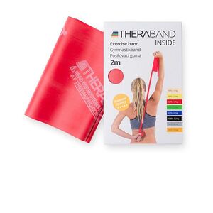 THERA-BAND Posilovací guma středně silná červená 2 m obraz