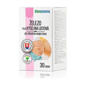 EDENPHAMA Železo plus Kyselina listová 30 tablet obraz
