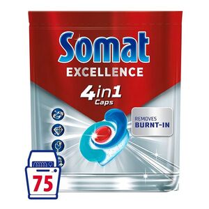 SOMAT Excellence 4in1 Kapsle do myčky 75 kusů obraz