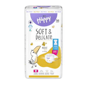 BELLA HAPPY Baby maxi plus 9 - 15 kg 56 kusů obraz