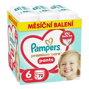 PAMPERS Premium kalhotkové plenky S6 72 kusů obraz