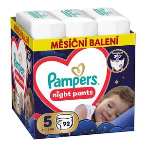 PAMPERS Pants night 5 kalhotkové plenky 11-17 kg 92 kusů obraz
