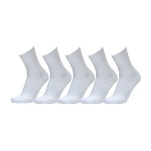 COLLM Ponožky s neškrtícím lemem bio cotton bílé 5 párů, Velikost: 37-39 obraz