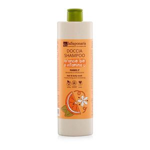 LA SAPONARIA Sprchový gel a šampon 2v1 s BIO pomerančem a vit.C 500 ml obraz