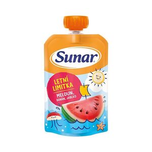 SUNAR Kapsička jablko banán vodní meloun 6m+ 100 g obraz