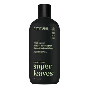 ATTITUDE Super leaves pánský šampon a kondicionér 2v1 Matcha a Bergamot 415 ml obraz