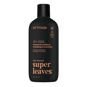 ATTITUDE Super leaves pánský šampon a kondicionér 2v1 Pačuli a Bourbon 415 ml obraz