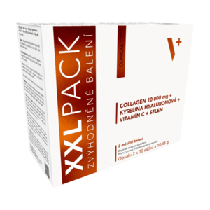 CLINICAL Collagen+kyselina hyaluronová + vitamín C+selen 2 x 30 sáčků obraz