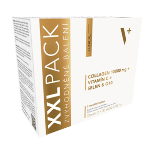 CLINICAL Collagen+vitamin C+selen & Q10 xxl pack ananas 2 x 30 sáčků obraz