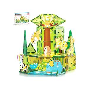 PICASSO TILES Stavebnice safari set s 8 zvířaty 46 kusů obraz