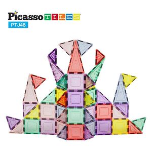 PICASSO TILES Stavebnice magnetické bloky glitrované 48 kusů obraz