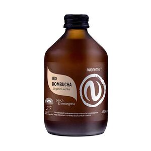 NUPREME Kombucha broskev a citronová tráva BIO 330 ml obraz