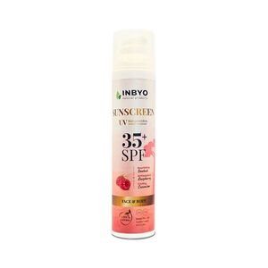 INBYO Přírodní krém na opalování SPF 35 s průzračným zinkem a malinou 100 ml obraz